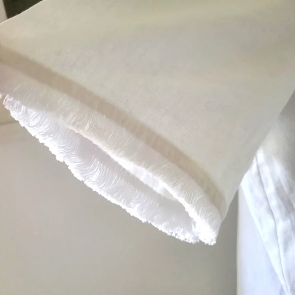 NWT Linen Blend White Shirt Dress XL Lagenlook Coastal For Cynthia Brand - Picture 4 of 12